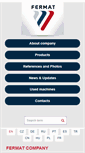 Mobile Screenshot of fermatmachinery.com